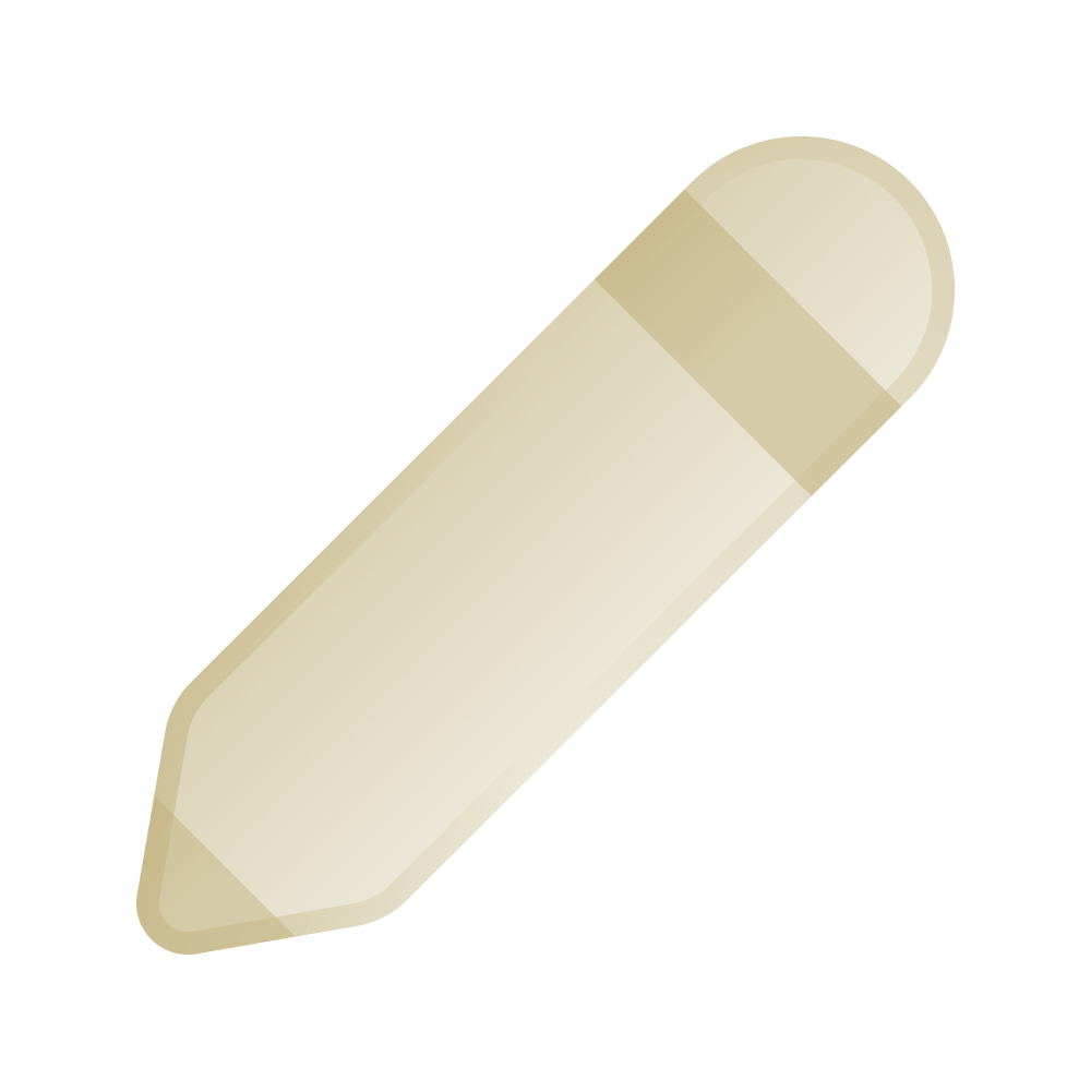 Icon goldfarbener Stift als Symbol für Angebot.