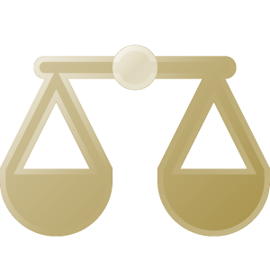 Icon Waage der Justitia als Symbol für DSGVO und BFSG.