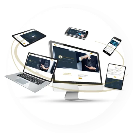 Portfolio Responsive Website Consulting auf PC, Laptop, Tablet und Smartphone.
